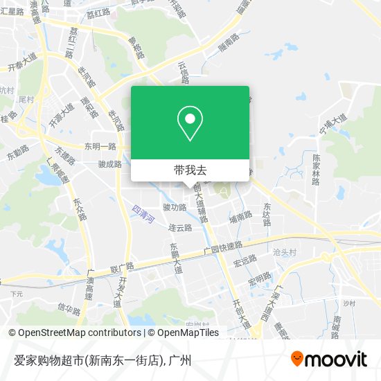 爱家购物超市(新南东一街店)地图