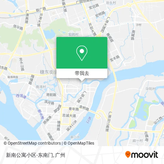 新南公寓小区-东南门地图