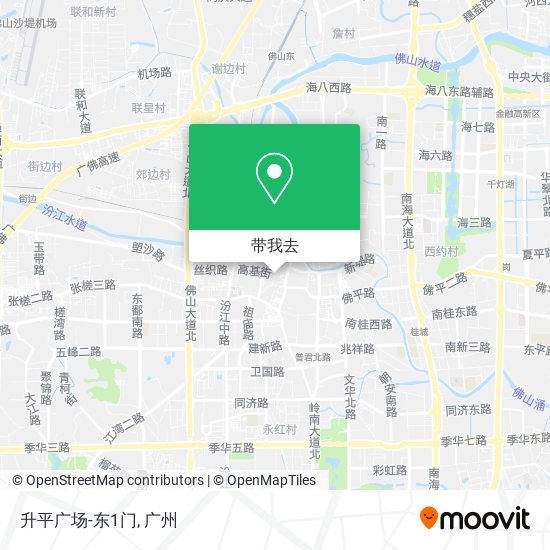 升平广场-东1门地图
