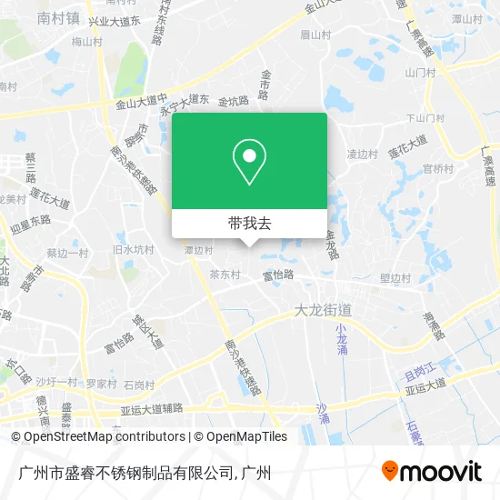广州市盛睿不锈钢制品有限公司地图
