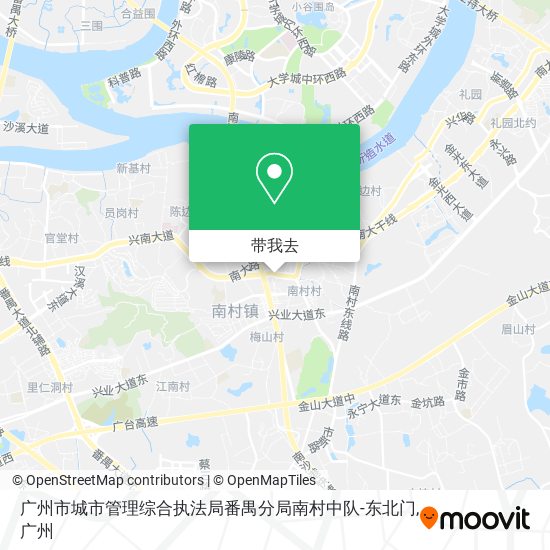 广州市城市管理综合执法局番禺分局南村中队-东北门地图