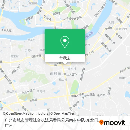 广州市城市管理综合执法局番禺分局南村中队-东北门地图