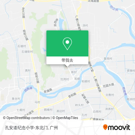 孔安道纪念小学-东北门地图