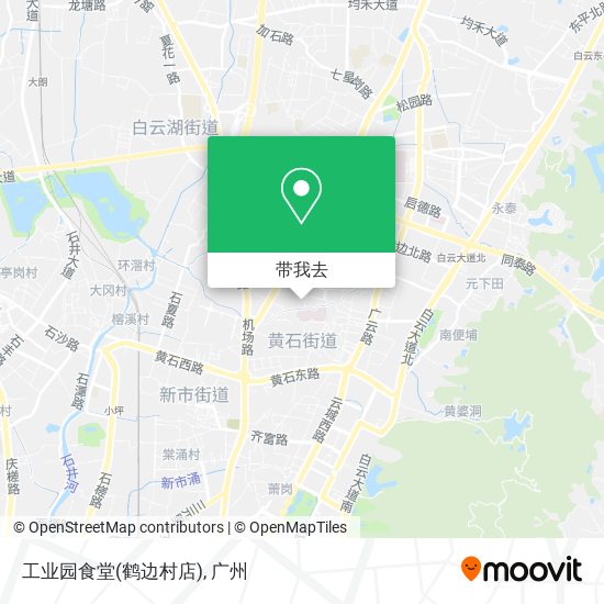 工业园食堂(鹤边村店)地图