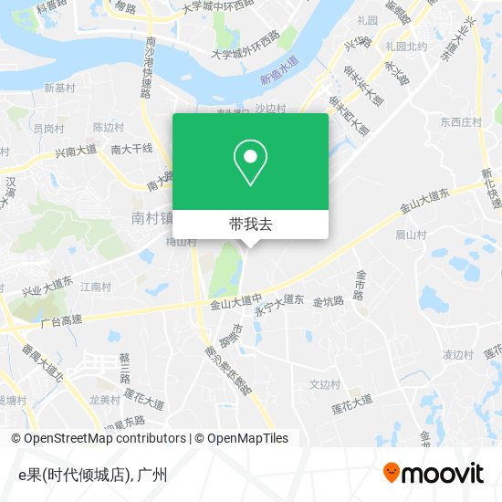 e果(时代倾城店)地图