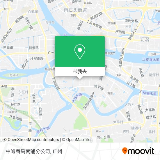 中通番禺南浦分公司地图
