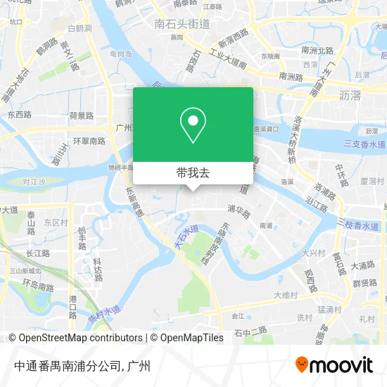 中通番禺南浦分公司地图