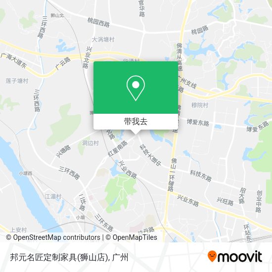 邦元名匠定制家具(狮山店)地图