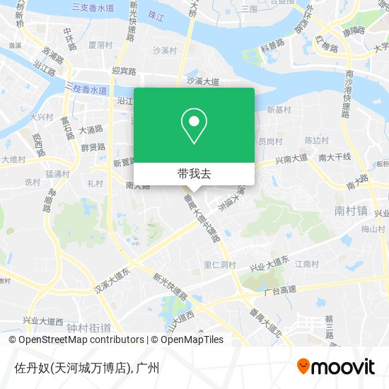 佐丹奴(天河城万博店)地图