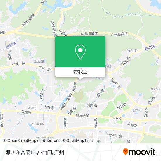 雅居乐富春山居-西门地图