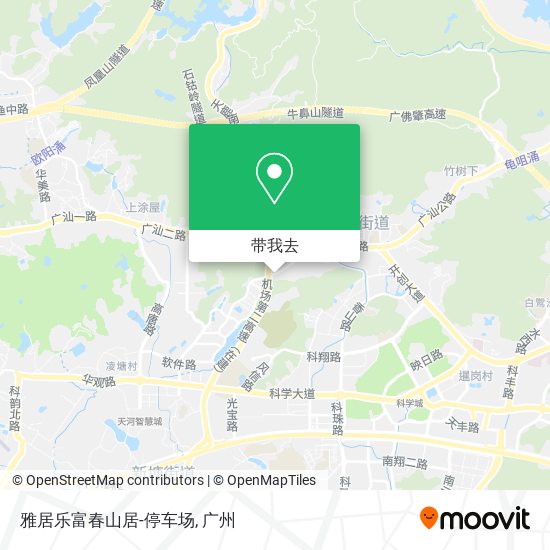 雅居乐富春山居-停车场地图