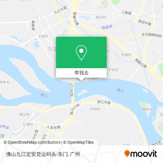 佛山九江定安货运码头-东门地图