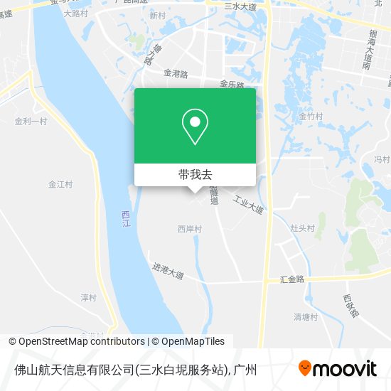 佛山航天信息有限公司(三水白坭服务站)地图