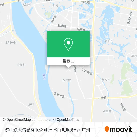 佛山航天信息有限公司(三水白坭服务站)地图