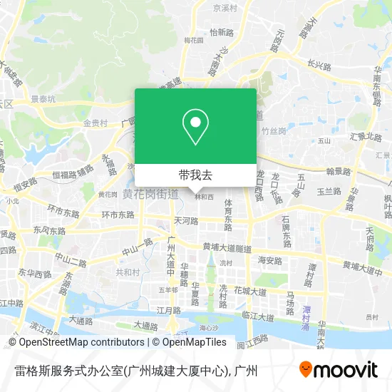 雷格斯服务式办公室(广州城建大厦中心)地图