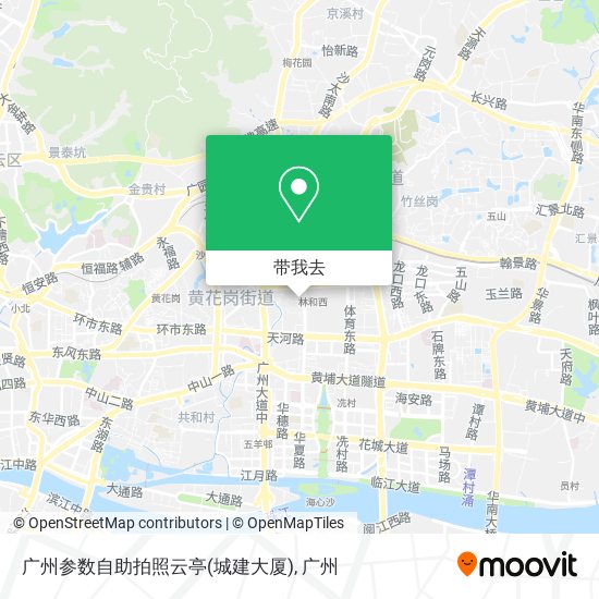广州参数自助拍照云亭(城建大厦)地图