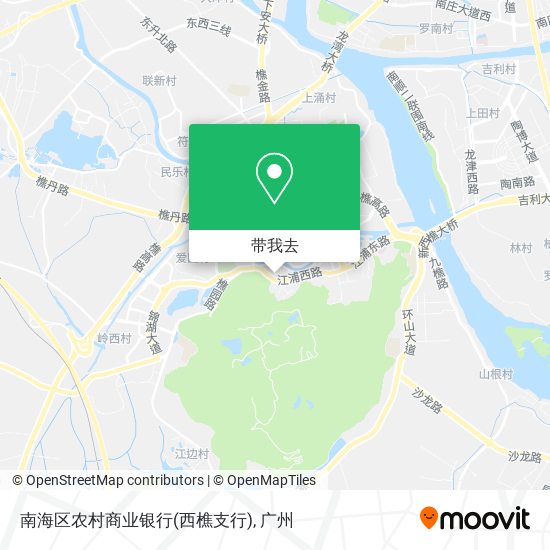 南海区农村商业银行(西樵支行)地图