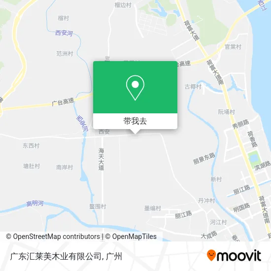 广东汇莱美木业有限公司地图