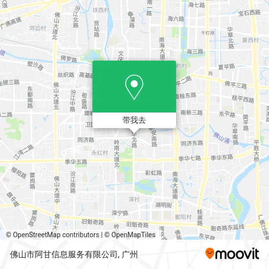 佛山市阿甘信息服务有限公司地图