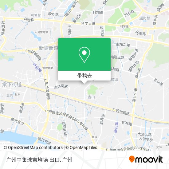 广州中集珠吉堆场-出口地图