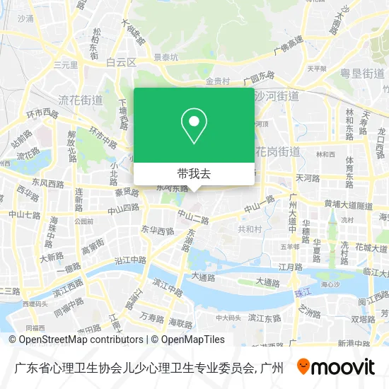 广东省心理卫生协会儿少心理卫生专业委员会地图
