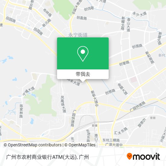 广州市农村商业银行ATM(大远)地图