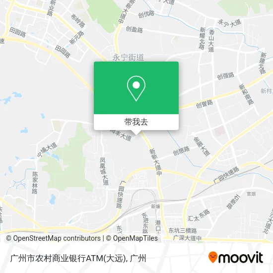 广州市农村商业银行ATM(大远)地图