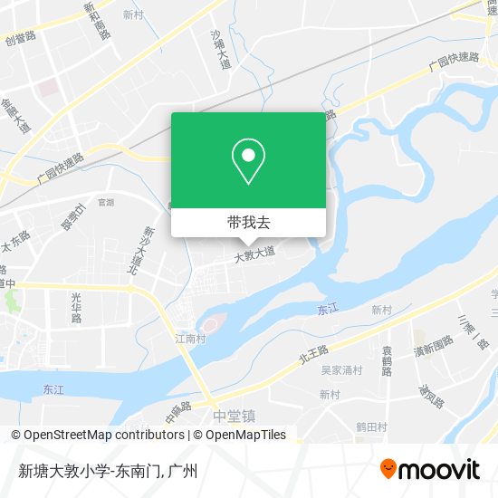 新塘大敦小学-东南门地图