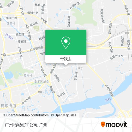 广州增城红宇公寓地图