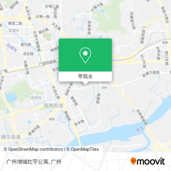广州增城红宇公寓地图