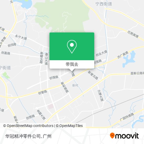 华冠精冲零件公司地图