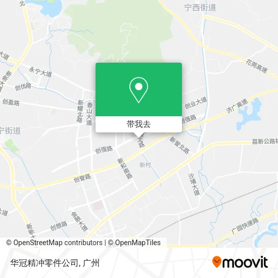 华冠精冲零件公司地图