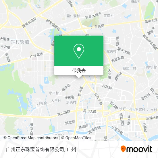 广州正东珠宝首饰有限公司地图