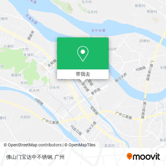 佛山门宝达中不锈钢地图