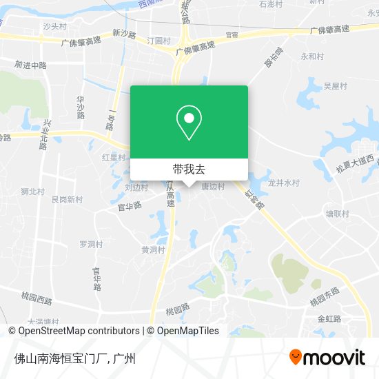 佛山南海恒宝门厂地图