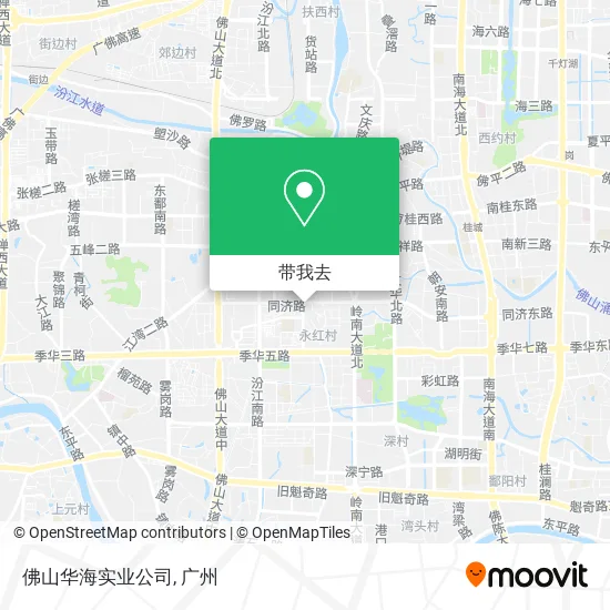 佛山华海实业公司地图