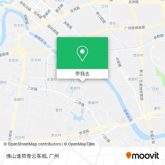 佛山逢简青云客栈地图