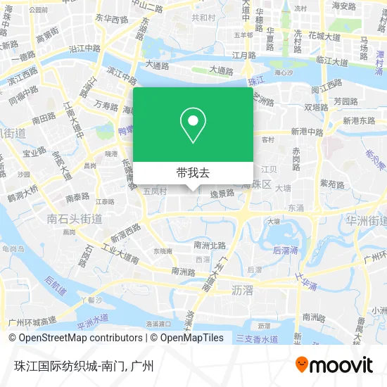 珠江国际纺织城-南门地图