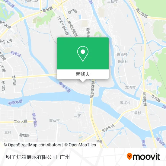 明了灯箱展示有限公司地图
