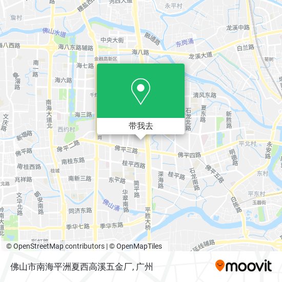 佛山市南海平洲夏西高溪五金厂地图