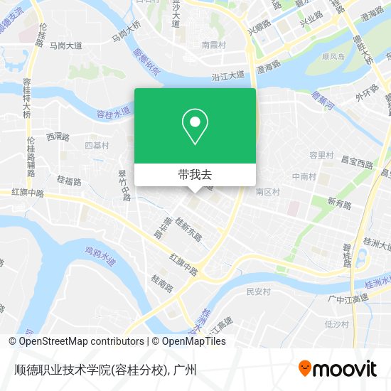 顺德职业技术学院(容桂分校)地图