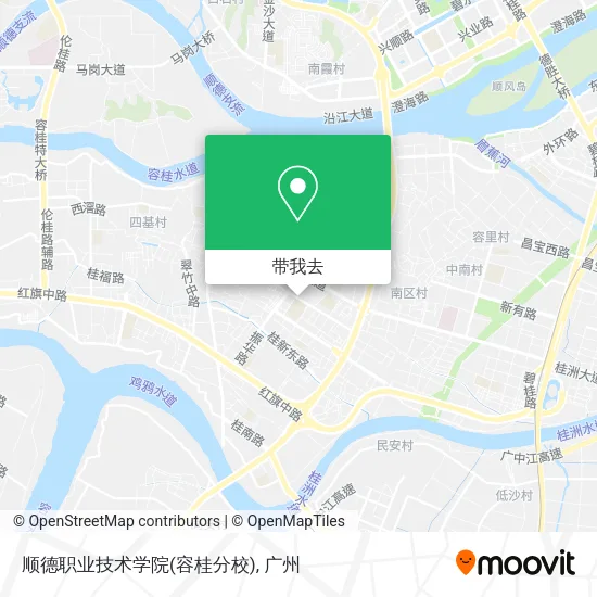 顺德职业技术学院(容桂分校)地图