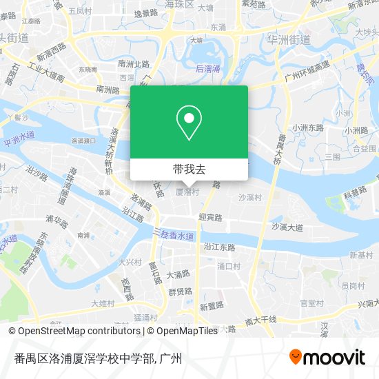番禺区洛浦厦滘学校中学部地图