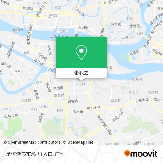 星河湾停车场-出入口地图