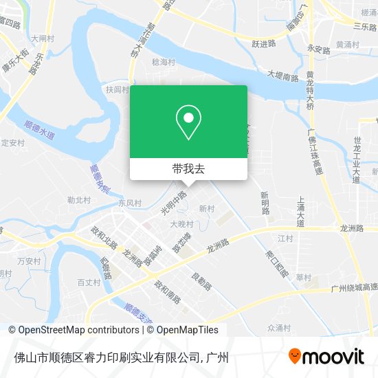 佛山市顺德区睿力印刷实业有限公司地图
