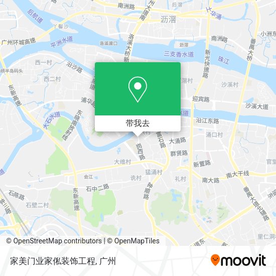 家美门业家俬装饰工程地图