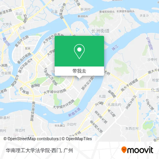 华南理工大学法学院-西门地图