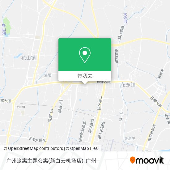 广州途寓主题公寓(新白云机场店)地图
