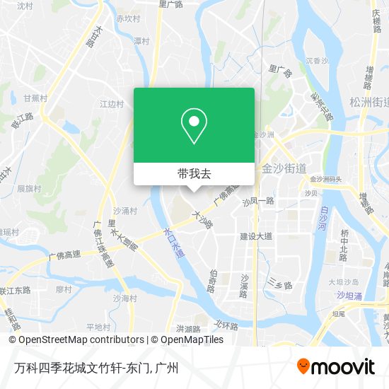 万科四季花城文竹轩-东门地图