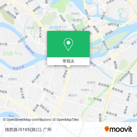 德胜路/G105(路口)地图